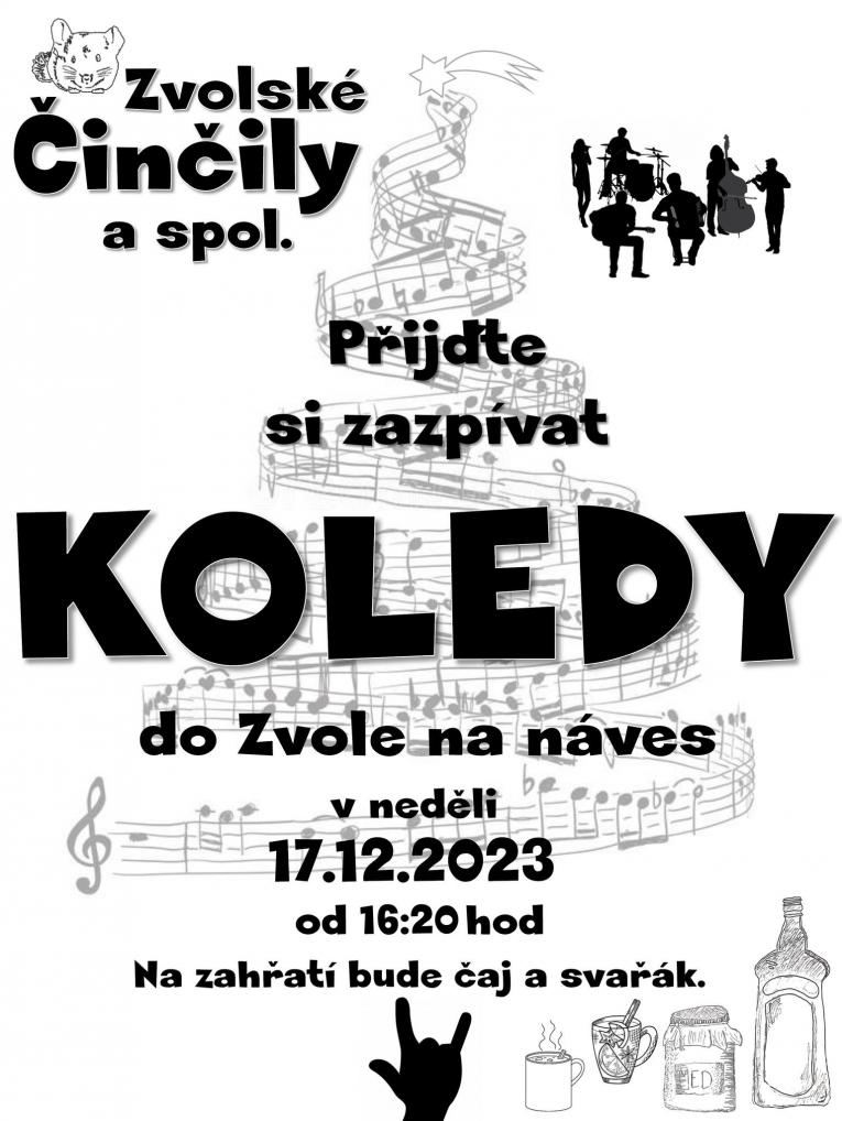 Zpívaní na&nbsp;zvolské návsi 17.12.2023