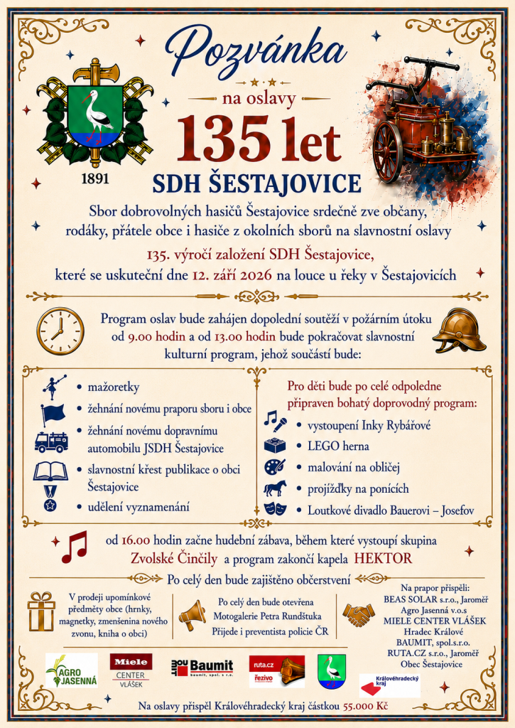 oslavy SDH Šestajovice