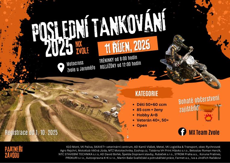 Poslední tankování 11.10.2025 MX ZVOLE